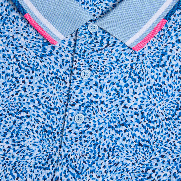 G/FORE MEN'S FIREWORKS TECH JERSEY POLO - BAJA