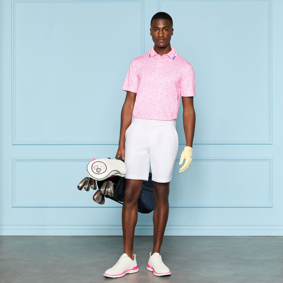 G/FORE MEN'S FIREWORKS TECH JERSEY POLO - BLUSH