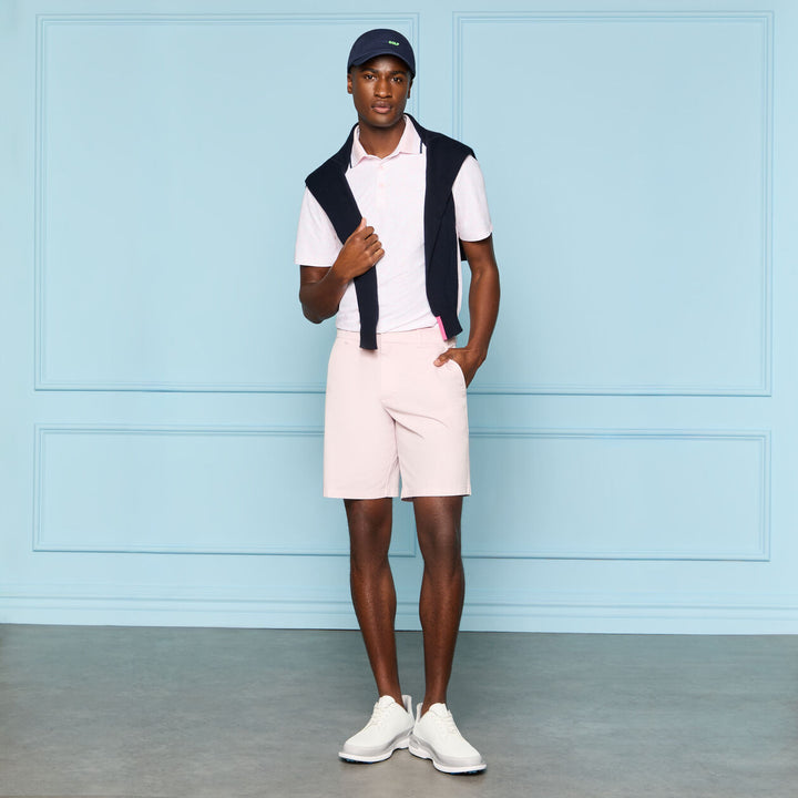 G/FORE MEN'S SCRIBBLE TECH JERSEY POLO - BLUSH