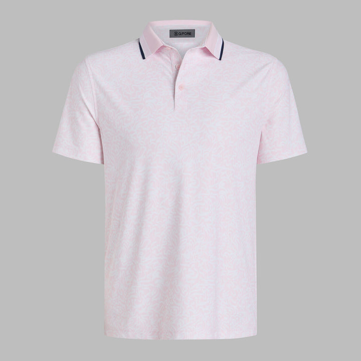 G/FORE MEN'S SCRIBBLE TECH JERSEY POLO - BLUSH