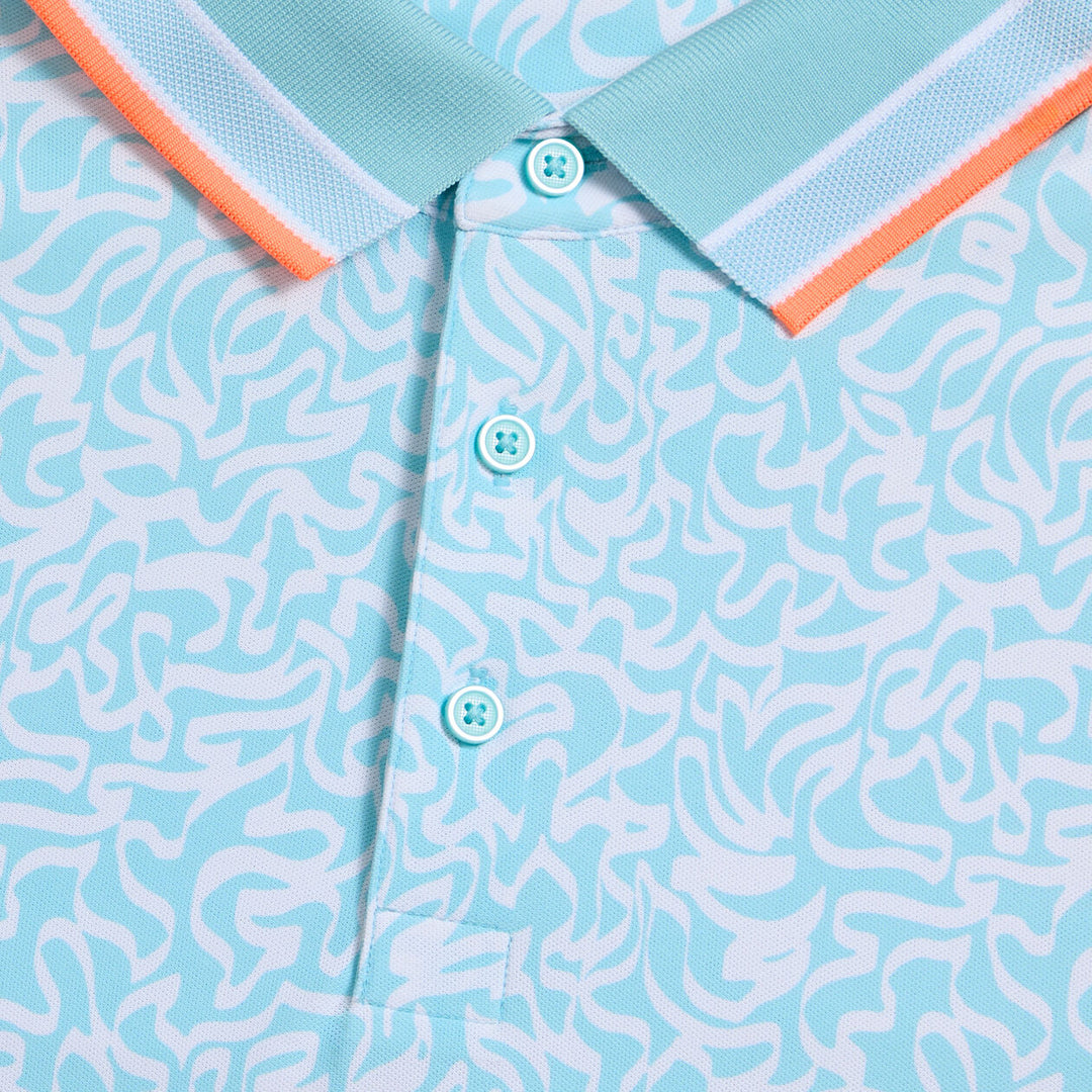 G/FORE MEN'S SCRIBBLE TECH JERSEY POLO - CENOTE