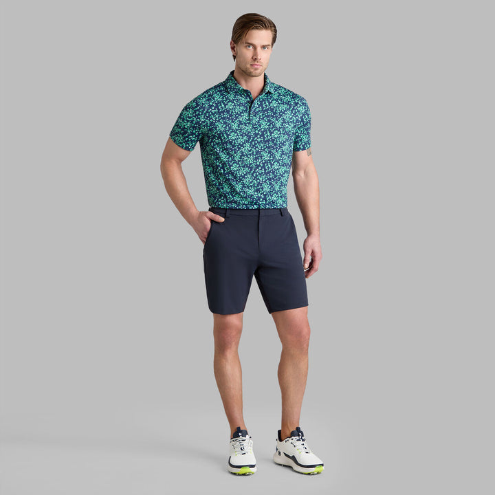 G/FORE MEN'S SCATTERED DITZY TECH JERSEY POLO - CLOVER