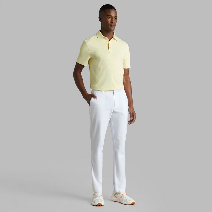G/FORE MEN'S HYDRANGEA TECH JERSEY POLO- CANARY