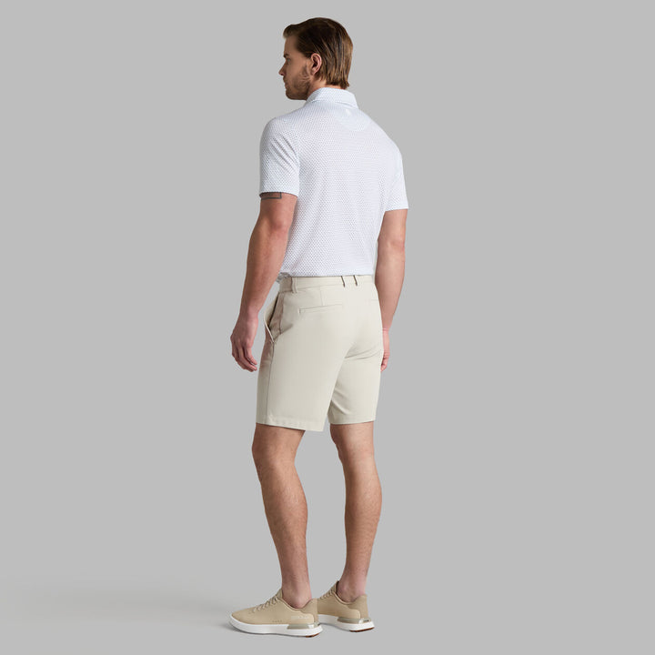 G/FORE MEN'S GEO ALL PLAY STRETCH KNIT POLO - SNOW