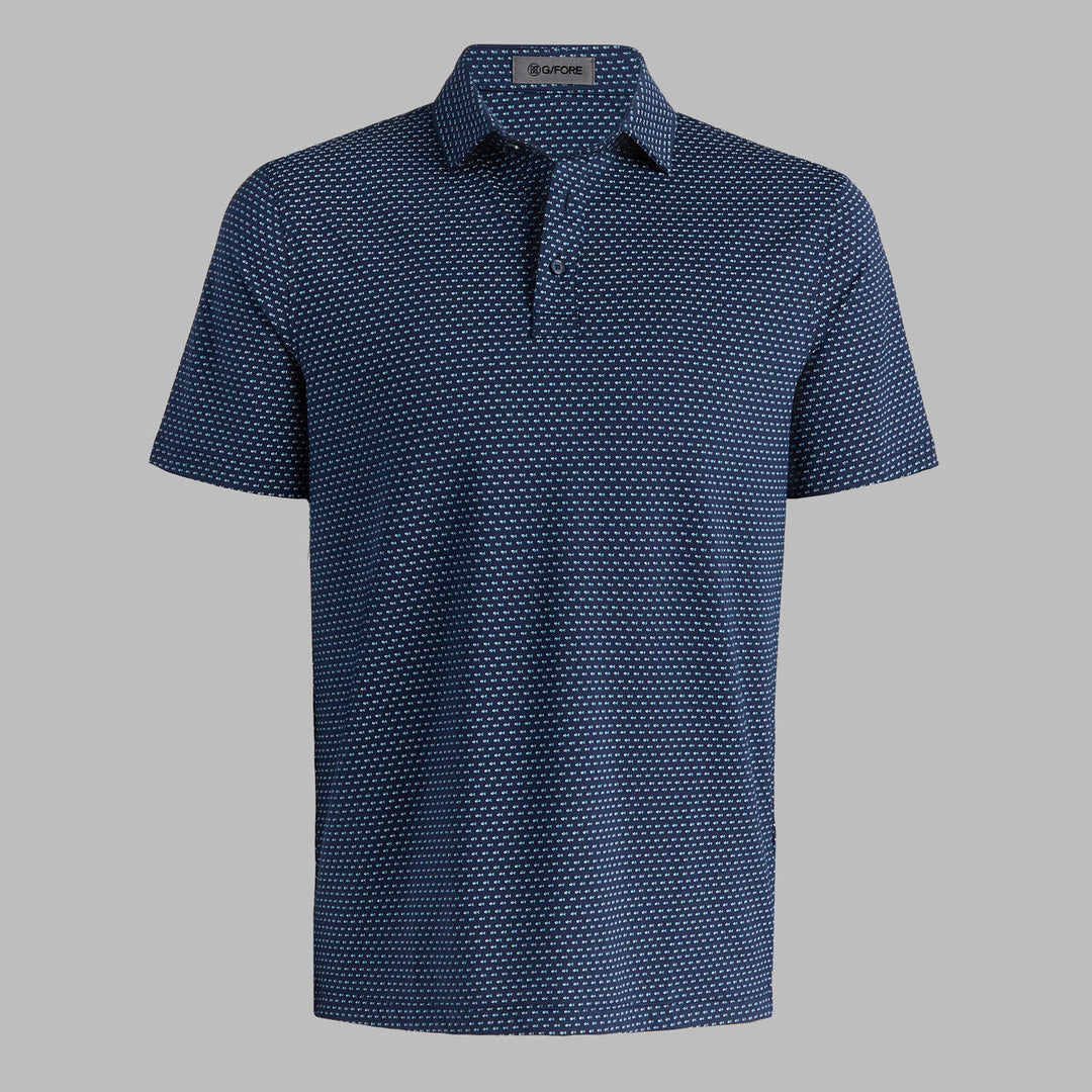 G/FORE MEN'S GEO ALL PLAY STRETCH KNIT POLO - TWILIGHT
