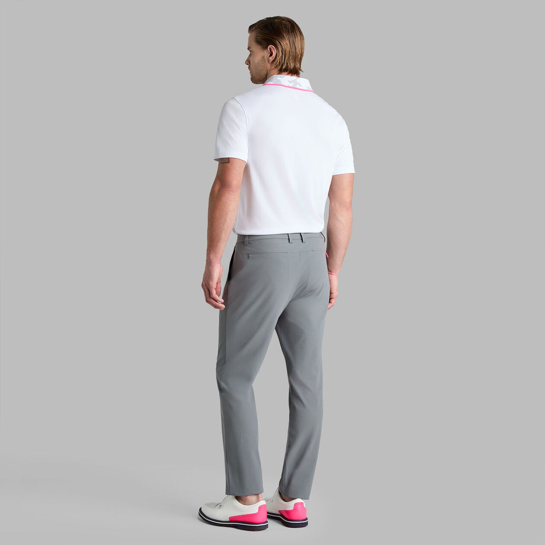 G/FORE MEN'S CAMO COLLAR PERFORMANCE PIQUÉ POLO - SNOW