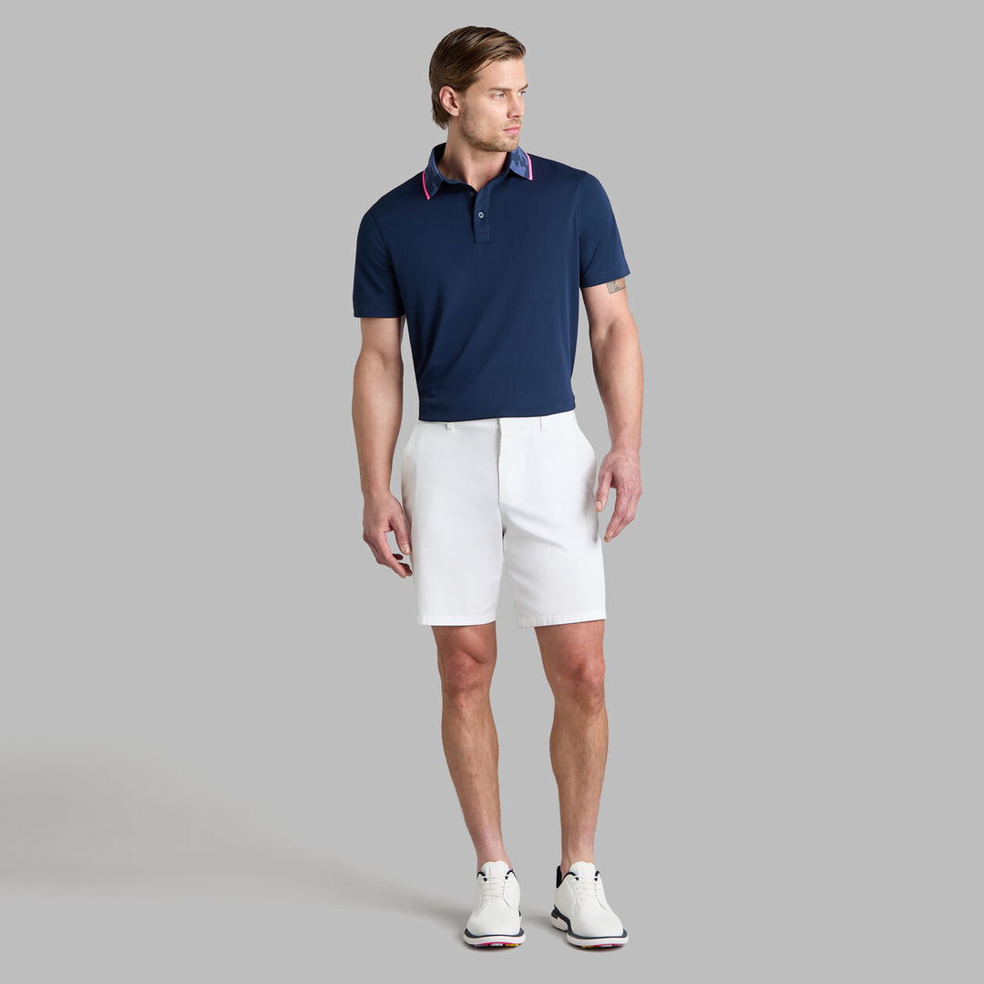 G/FORE MEN'S CAMO COLLAR PERFORMANCE PIQUÉ POLO - TWILIGHT