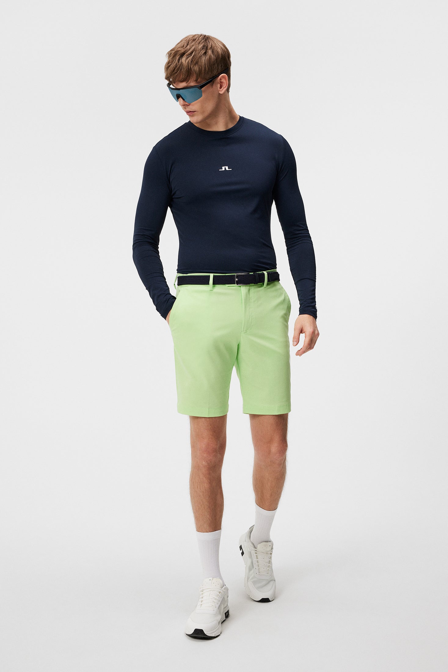 J.Lindeberg Mens Vent Tight Shorts - Paradise Green | Golf
