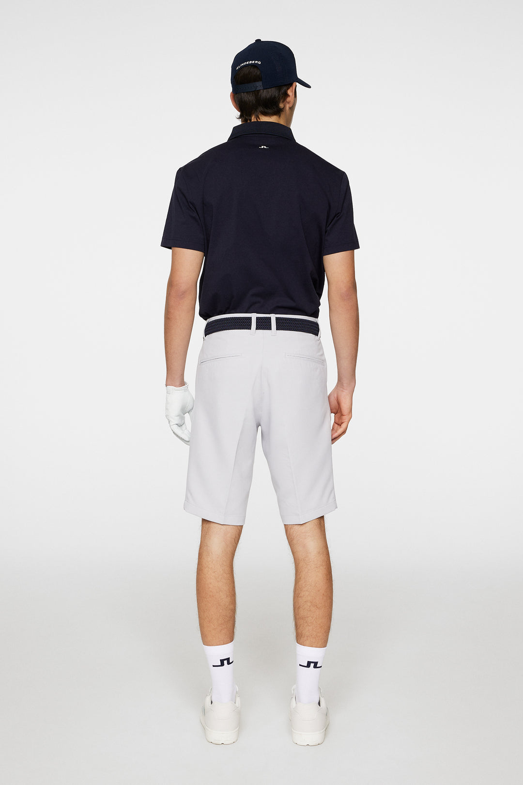 J.Lindeberg Mens Heath Golf Shorts - LIGHT GREY MELANGE