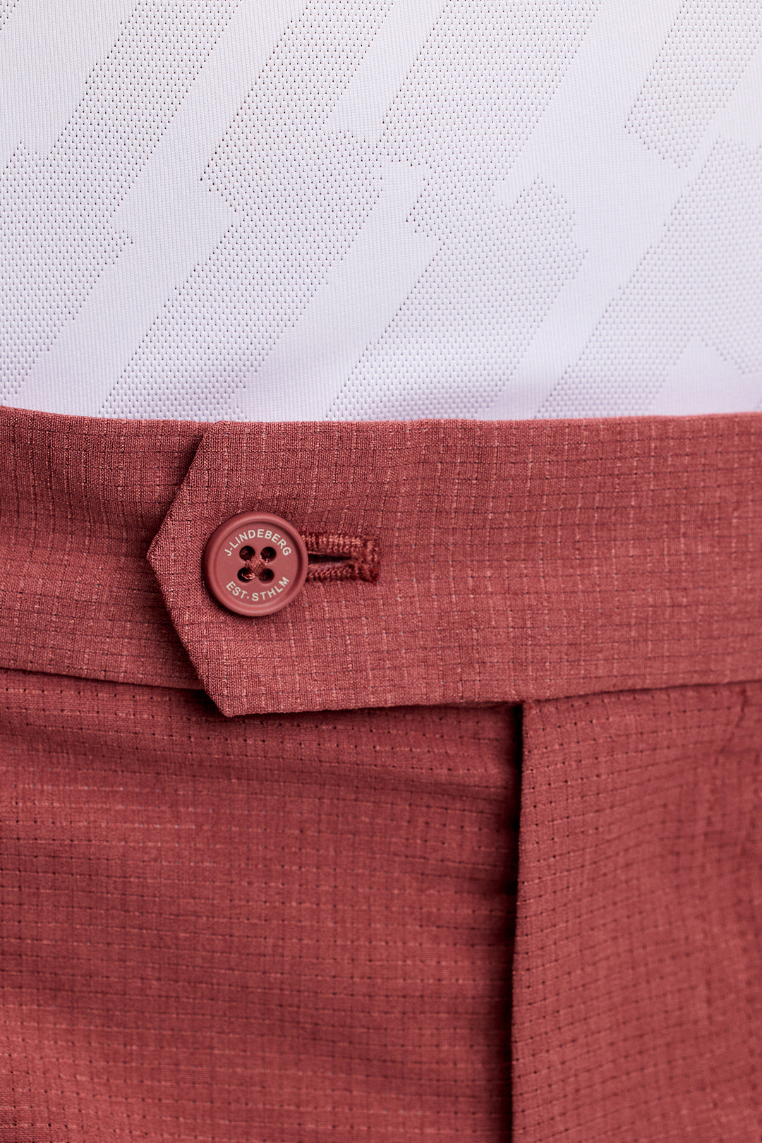 J.Lindeberg Men's Vent Shorts - TERRACOTTA