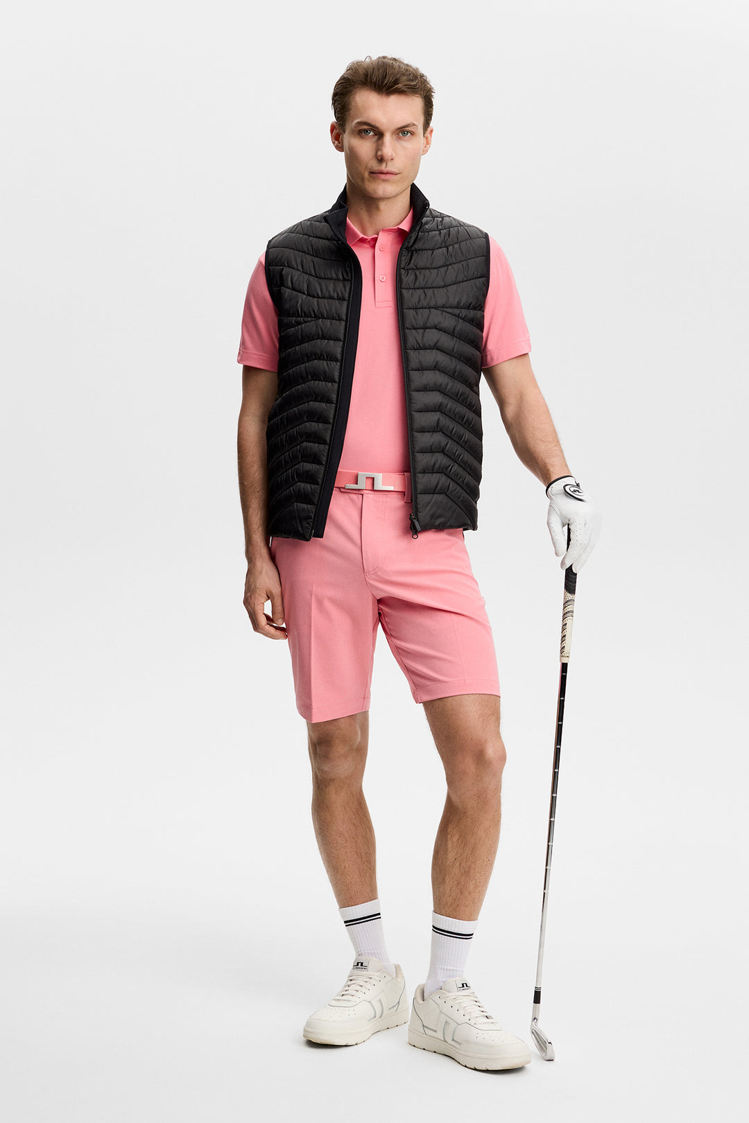 J.Lindeberg Men's Vent  Shorts - FLAMINGO PLUME