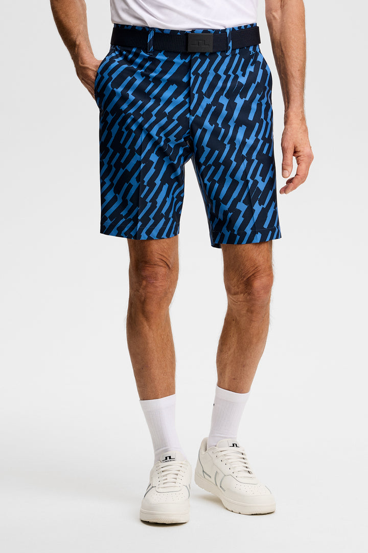J.Lindeberg Men's Eloy Print Shorts - OAK FEDERAL