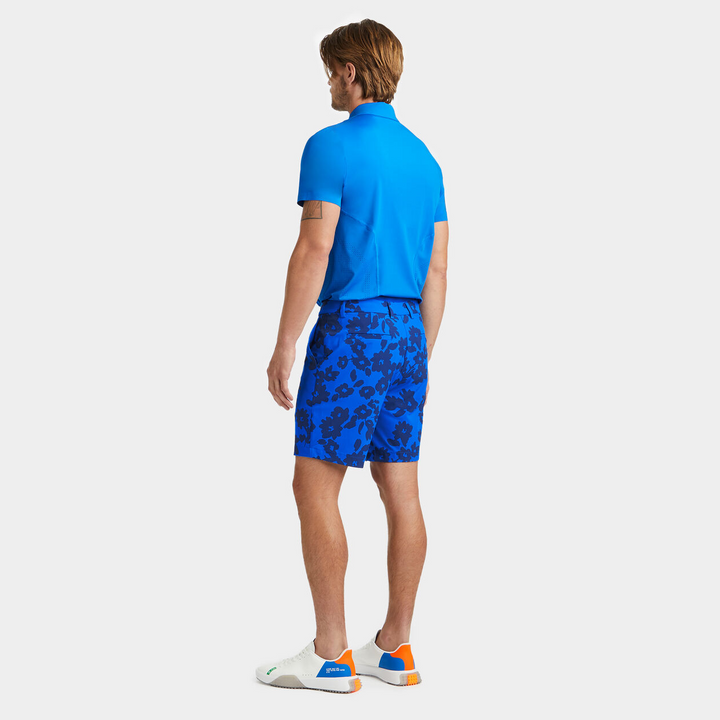 G/FORE CONTRAST FLORAL 4-WAY STRETCH MAVERICK SHORT - SURF