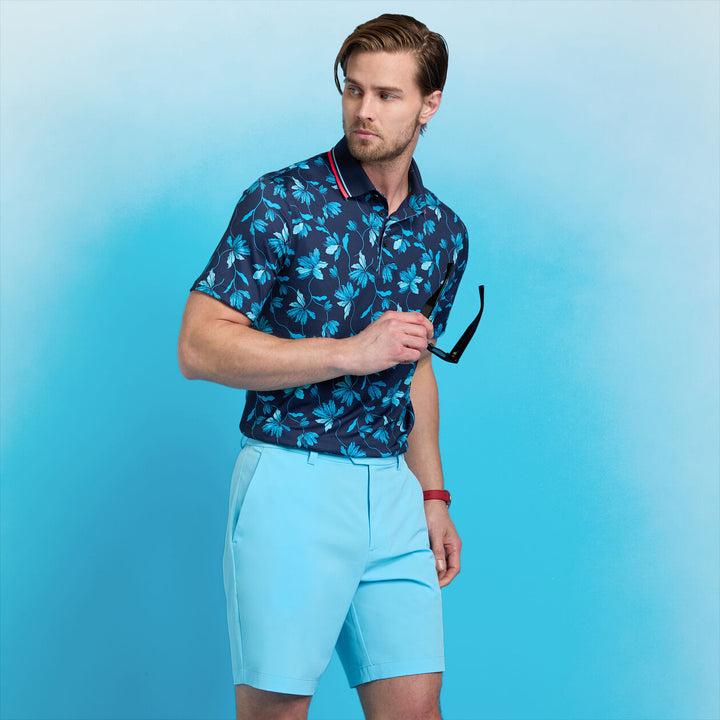 G/FORE MENS MAVERICK 4-WAY STRETCH LINED SHORT - BREEZE