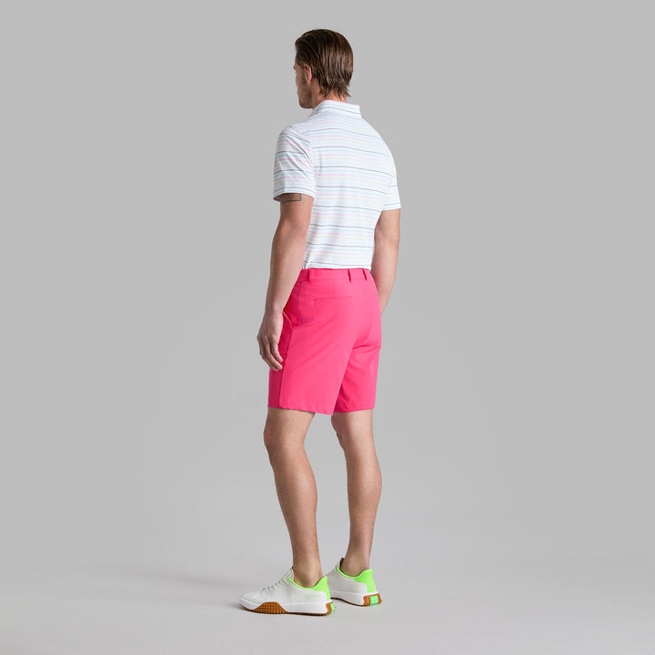 G/FORE MENS MAVERICK 4-WAY STRETCH LINED SHORT - FRAMBOISE