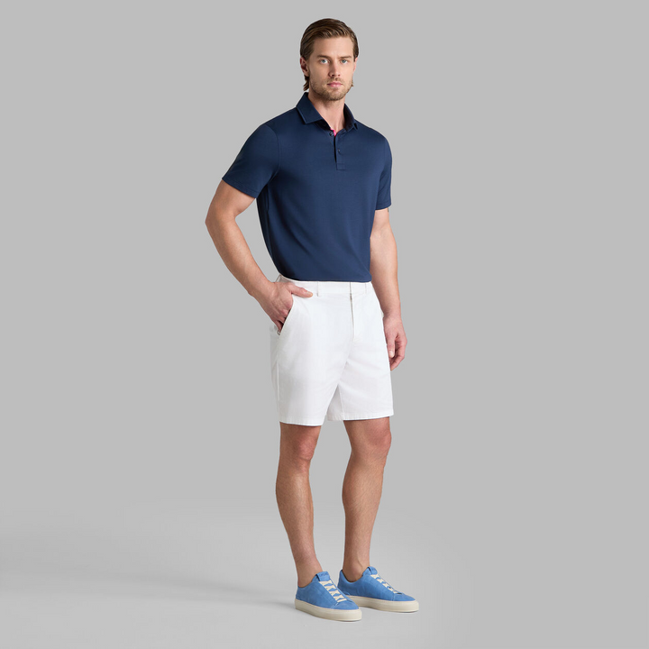 G/FORE MEN'S ALL PLAY STRETCH COTTON GABARDINE SHORT - SNOW