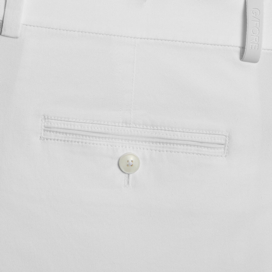 G/FORE MENS STRETCH COTTON GABARDINE SHORT - SNOW