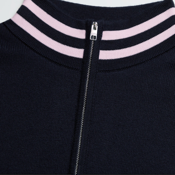 G/FORE MENS WIND BREAKER MERINO WOOL QUARTER ZIP VEST - TWILIGHT