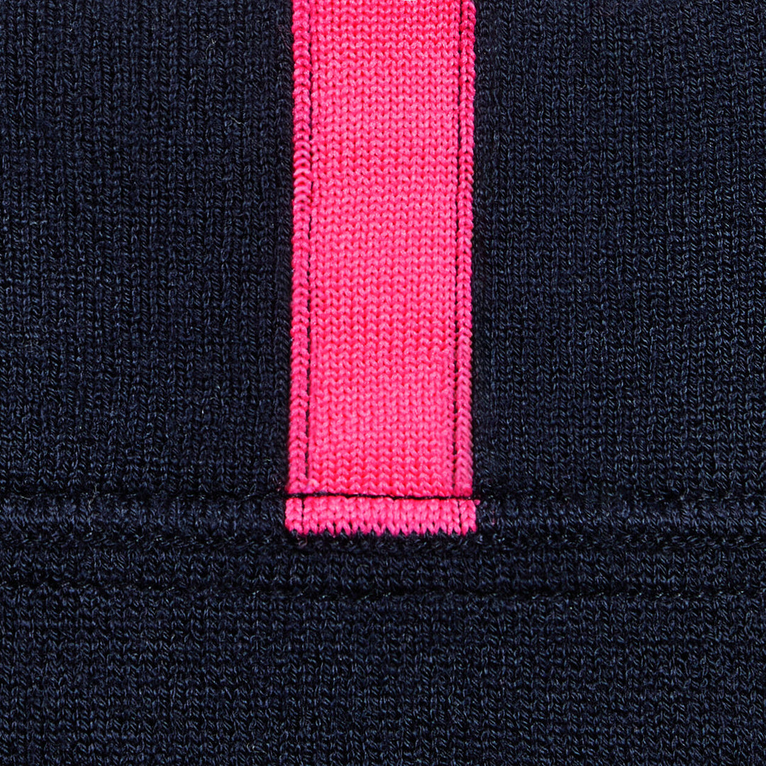 G/FORE MENS MERINO WOOL BLEND RAGLAN QUARTER ZIP JUMPER - TWILIGHT