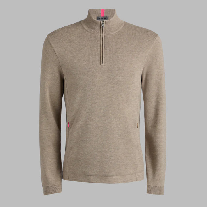 G/FORE MEN'S MERINO WOOL WINDBREAKER PULLOVER - DUNE