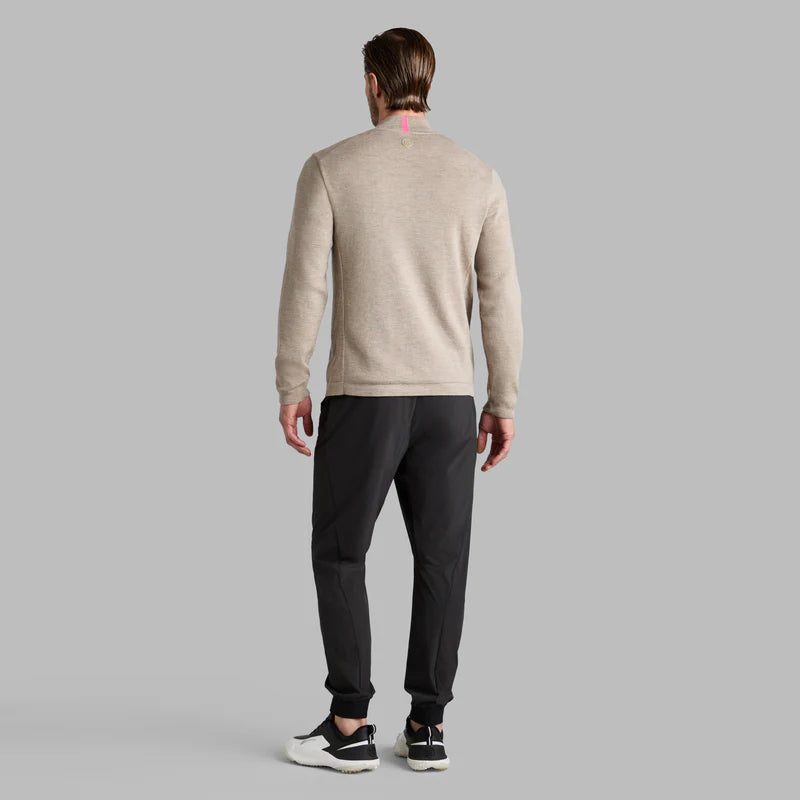 G/FORE MEN'S MERINO WOOL WINDBREAKER PULLOVER - DUNE