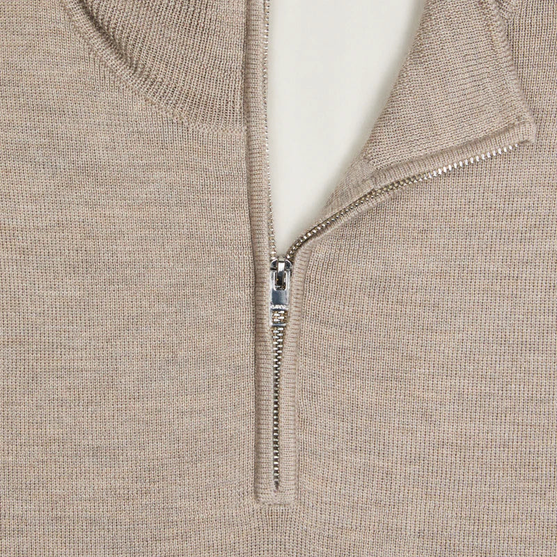 G/FORE MEN'S MERINO WOOL WINDBREAKER PULLOVER - DUNE