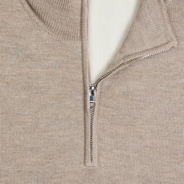G/FORE MEN'S MERINO WOOL WINDBREAKER PULLOVER - DUNE