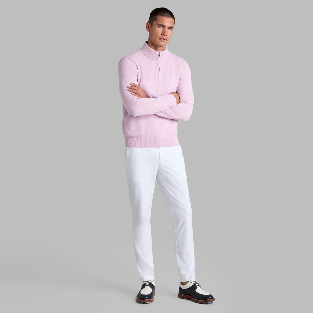 G/FORE MEN'S G/FORE MEN'S COOLING COTTON 1/4 ZIP SWEATER - CANDY
