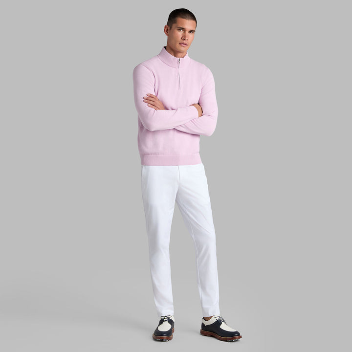 G/FORE MEN'S G/FORE MEN'S COOLING COTTON 1/4 ZIP SWEATER - CANDY