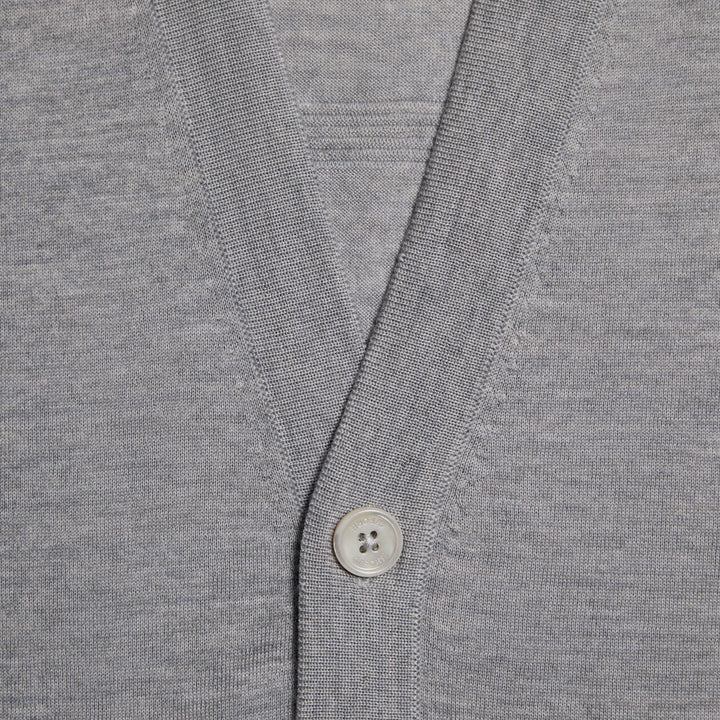 G/FORE MEN'S LTD RELEASE MERINO WOOL KNIT CARDIGAN - NIMBUS