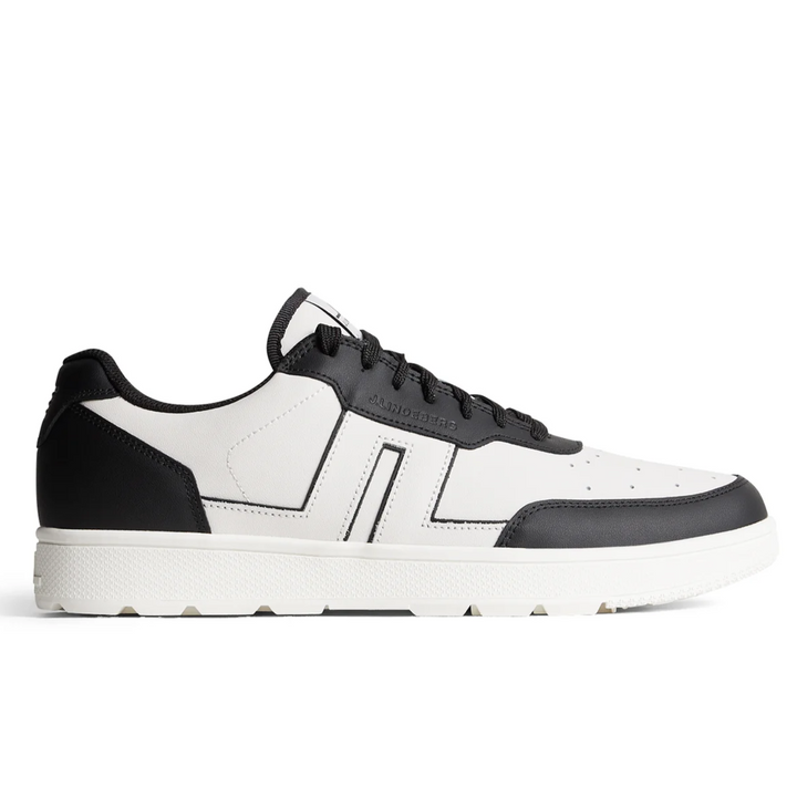 J.Lindeberg Golf Men's Ace Low-Top Golf Sneaker - BLACK