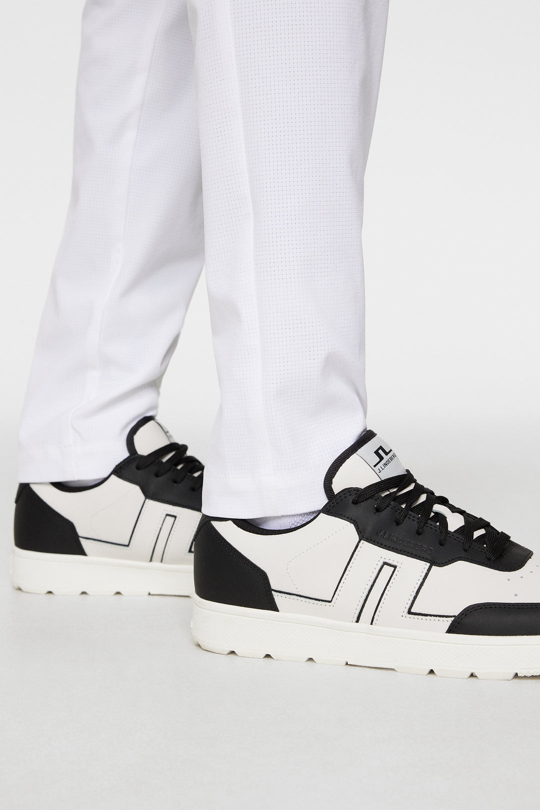 J.Lindeberg Men's Ace Low-Top Golf Sneaker - BLACK
