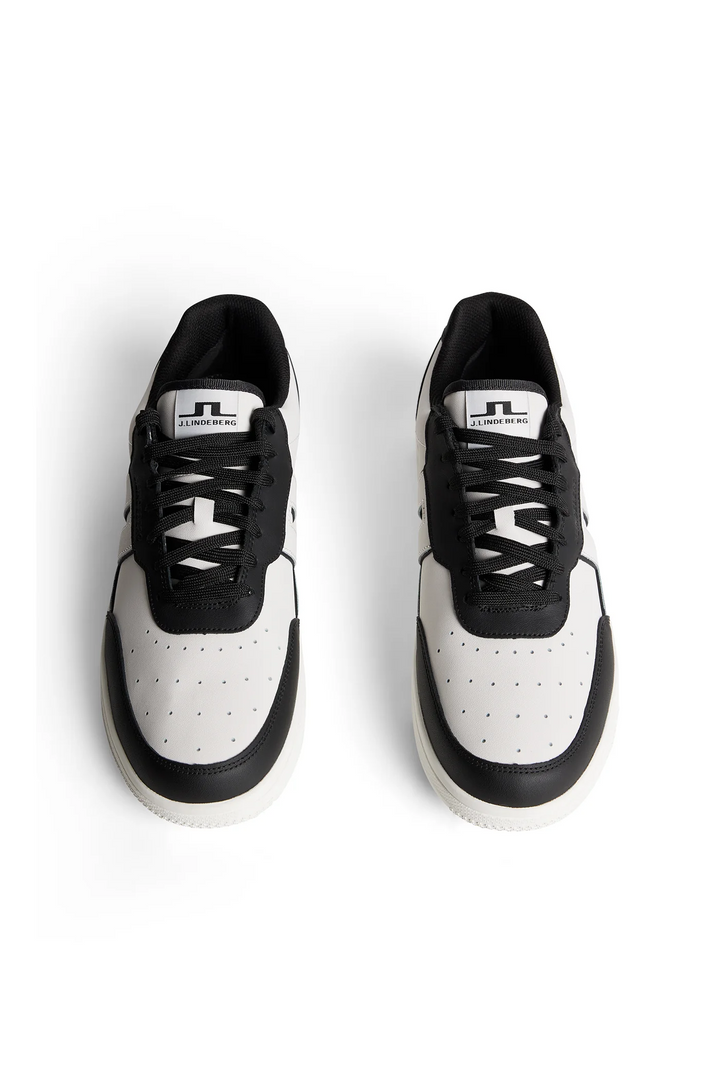 J.Lindeberg Golf Men's Ace Low-Top Golf Sneaker - BLACK