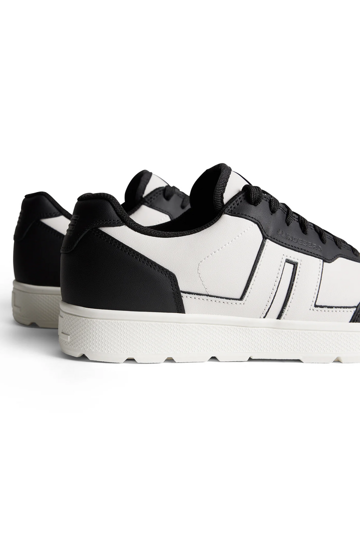 J.Lindeberg Golf Men's Ace Low-Top Golf Sneaker - BLACK