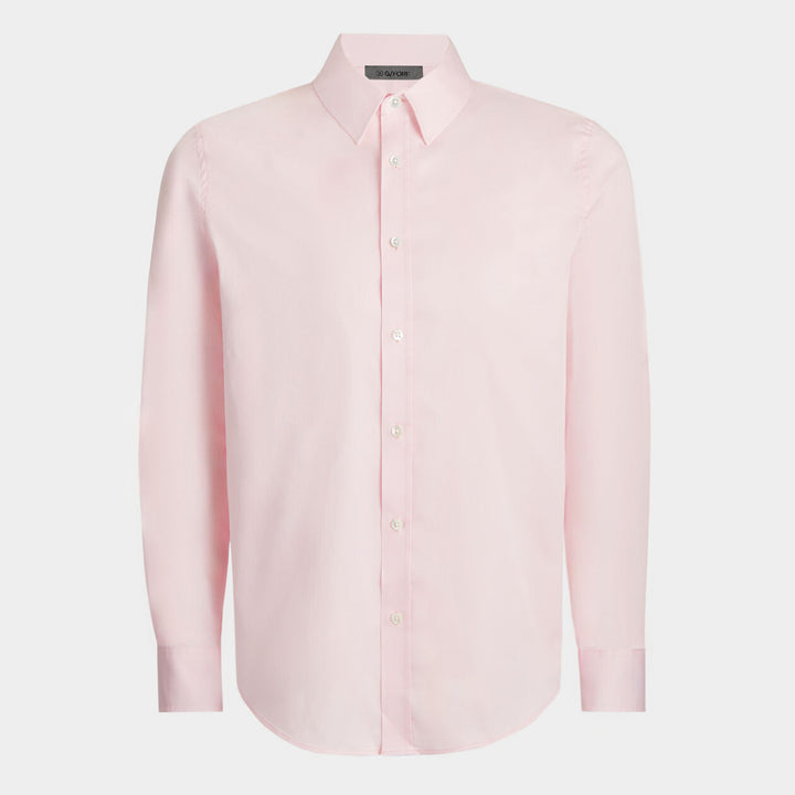 G/FORE MEN'S STRETCH COTTON WOVEN SHIRT - BLUSH