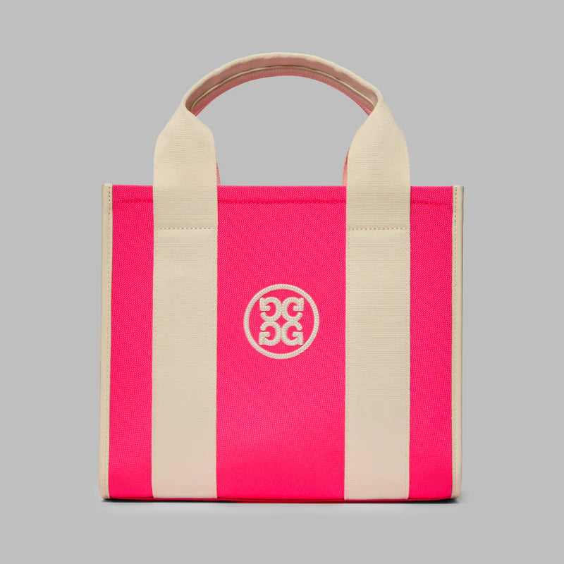 G/FORE PRAY FOR BIRDIES SQUARE CANVAS BAG - KNOCKOUT PINK