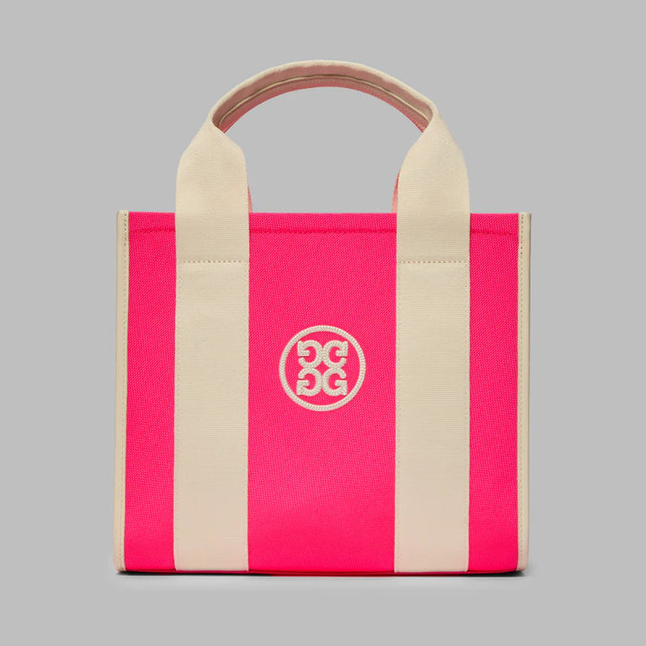 G/FORE PRAY FOR BIRDIES SQUARE CANVAS BAG - KNOCKOUT PINK