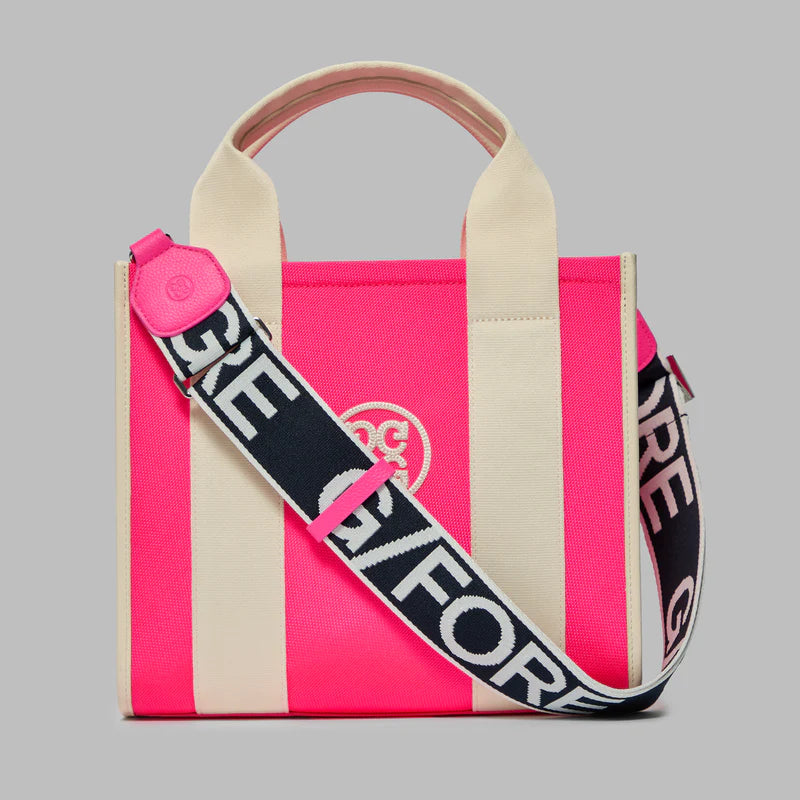 G/FORE PRAY FOR BIRDIES SQUARE CANVAS BAG - KNOCKOUT PINK