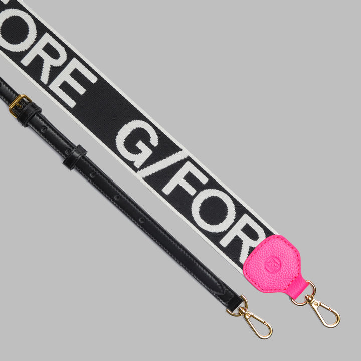 G/FORE METAL TEES LEATHER MINI TOTE BAG - ONYX