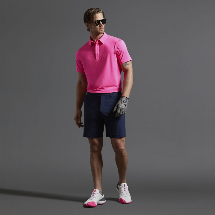 G/FORE MEN'S G/18 LTD EDITION GOLF SHOE - SNOW / KNOCKOUT PINK