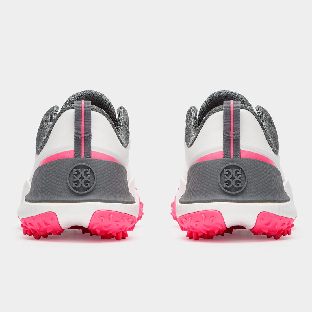 G/FORE MEN'S G/18 LTD EDITION GOLF SHOE - SNOW / KNOCKOUT PINK