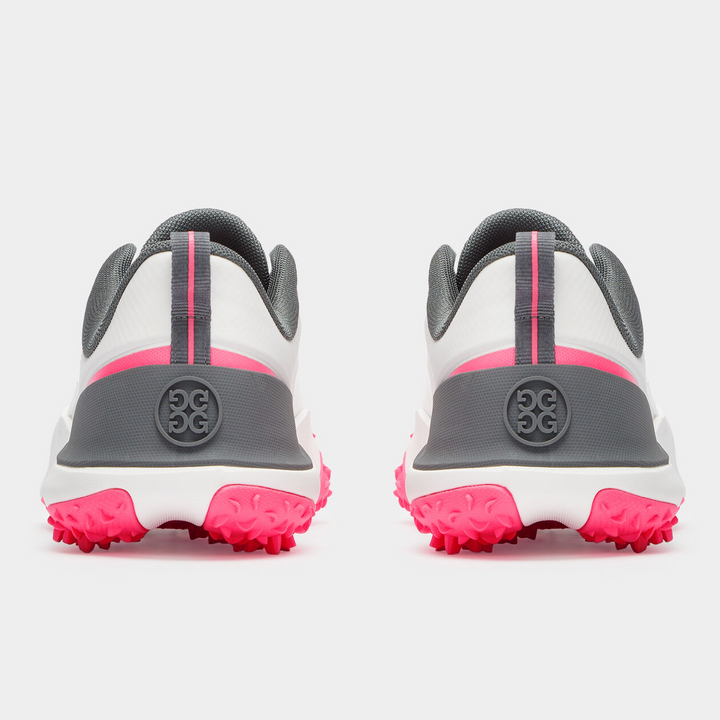 G/FORE MEN'S G/18 LTD EDITION GOLF SHOE - SNOW / KNOCKOUT PINK