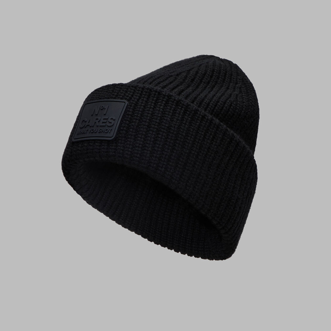 G/FORE UNISEX NO1 CARES WOOL CASHMERE BEANIE - ONYX