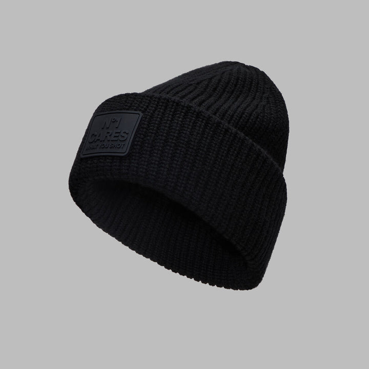 G/FORE UNISEX NO1 CARES WOOL CASHMERE BEANIE - ONYX