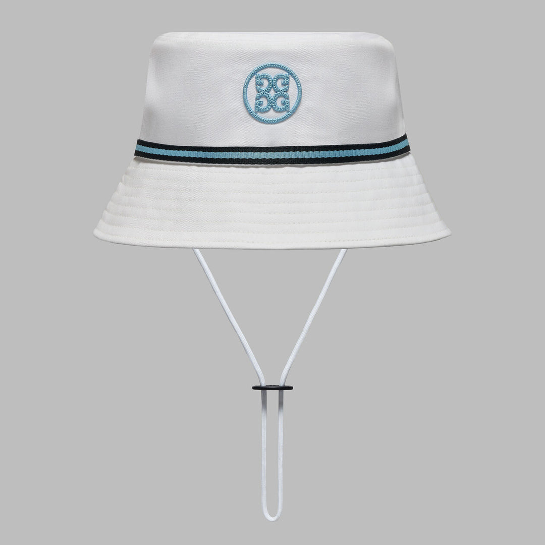 G/FORE WOMENS CIRCLE G'S DRAWCORD BUCKET HAT - SNOW
