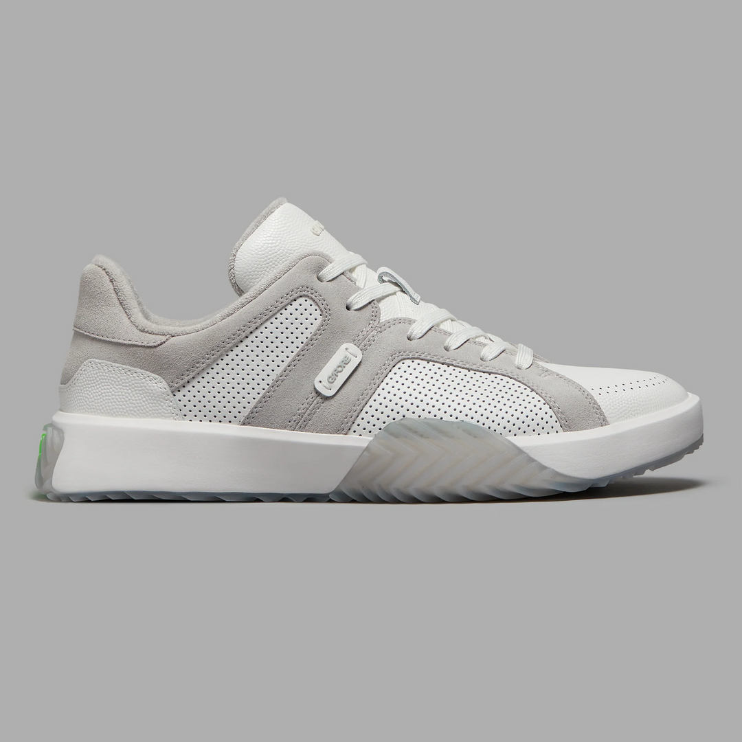 G/FORE MEN'S G.112 LEATHER AND SUEDE STREET SHOE - SNOW / NIMBUS