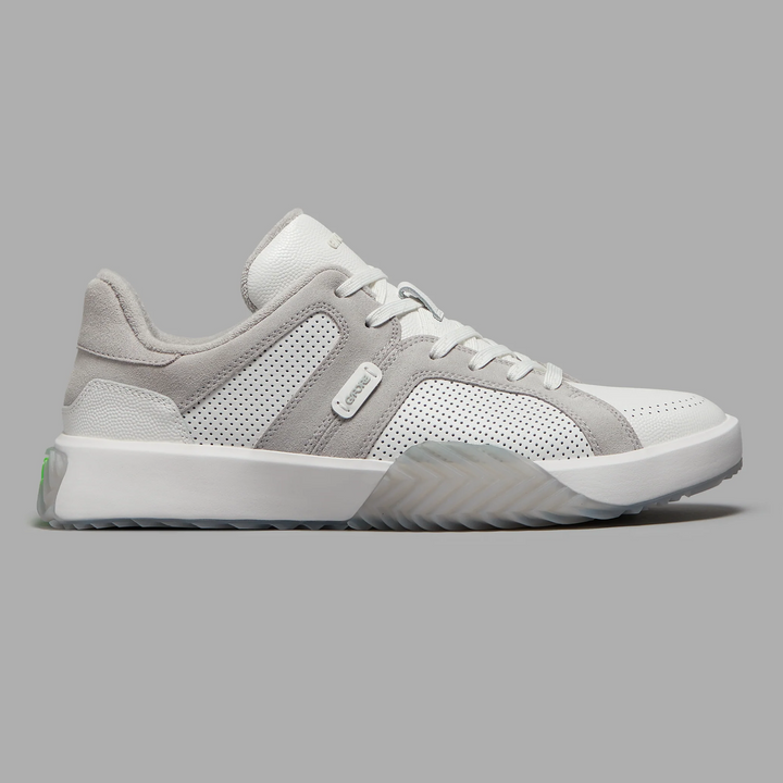 G/FORE MEN'S G.112 LEATHER AND SUEDE STREET SHOE - SNOW / NIMBUS