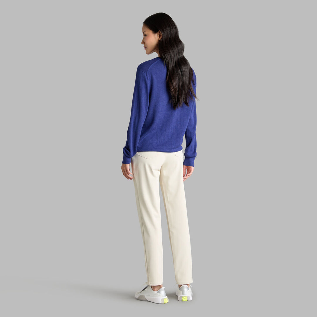 G/FORE UNISEX G SCRIBE VERSE V NECK CASHMERE SWEATER - WISTERIA