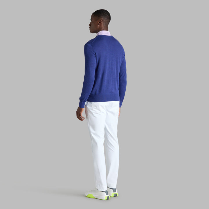 G/FORE UNISEX G SCRIBE VERSE V NECK CASHMERE SWEATER - WISTERIA