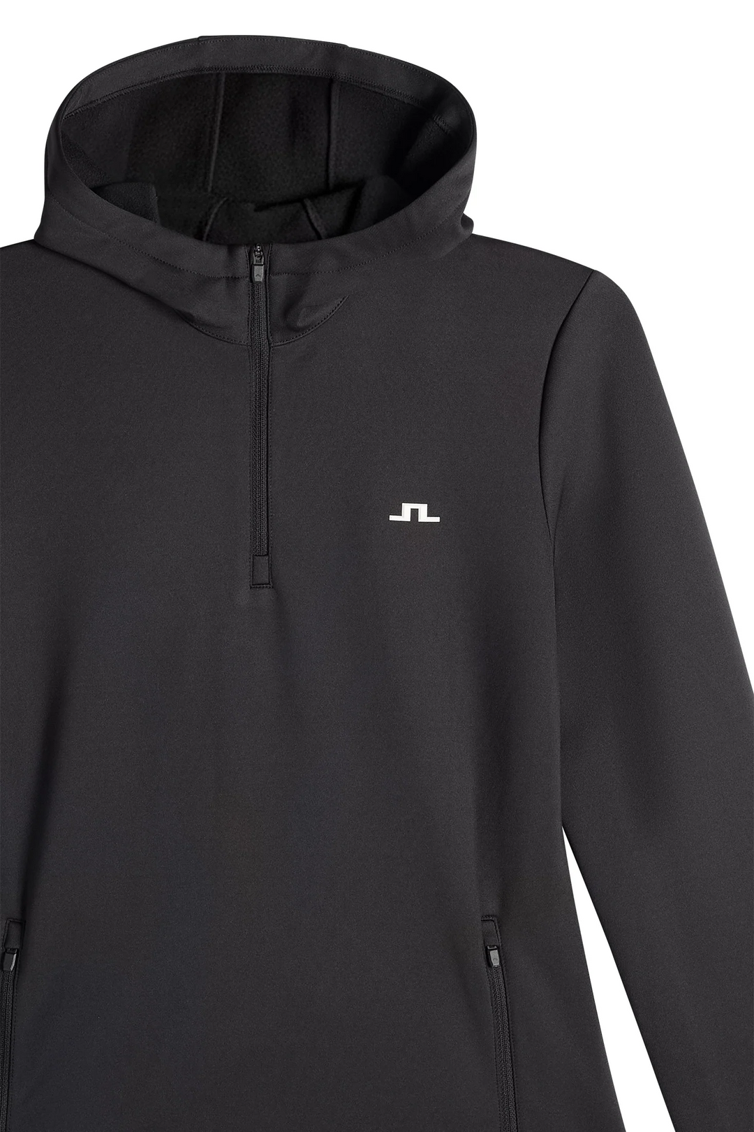 J.Lindeberg Women's Aerielle Quarter Zip Hood - BLACK